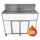 Monsam Commercial Single Deep Basin Portable Hand Wash Sink PSE-2001LA