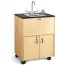 Jonti-Craft 1373JC, 38" Adult Height Portable Sink, Stainless Steel Basin