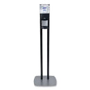 ES8 HAND SANITIZER FLOOR STAND WITH DIPSENSER, 1,200 ML, 13.5 X 5 X 28.5, GRAPHITE/SILVER-GOJ7218DS