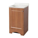 Monsam PSW-009A Single Basin Self Contained Sink – SPA White Wood Cabinet with Cultured Marble Countertop