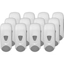 Genuine Joe GJO08950CT Foam-Eeze Foam Soap Dispenser, Manual, 1.06 Qt Capacity, Refillable, Site Window, Durable, White, Gray, 12/Carton