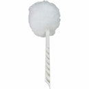 Genuine Joe GJO99756 Toilet Bowl Mop, 4.50" Height Head, 12" Length Plastic Handle, Durable, Scrubber Strip, Acid Resistant, White, 25/Carton