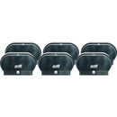 Genuine Joe GJO98213CT Solutions Standard Bath Tissue Roll Dispenser, Manual, 2000 x Sheet, 2 x Roll, Black, Sliding Door, 6/Carton