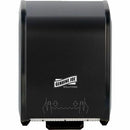 Genuine Joe GJO99703 Solutions Touchless Manual Towel Dispenser, Black, Touchless, Refillable