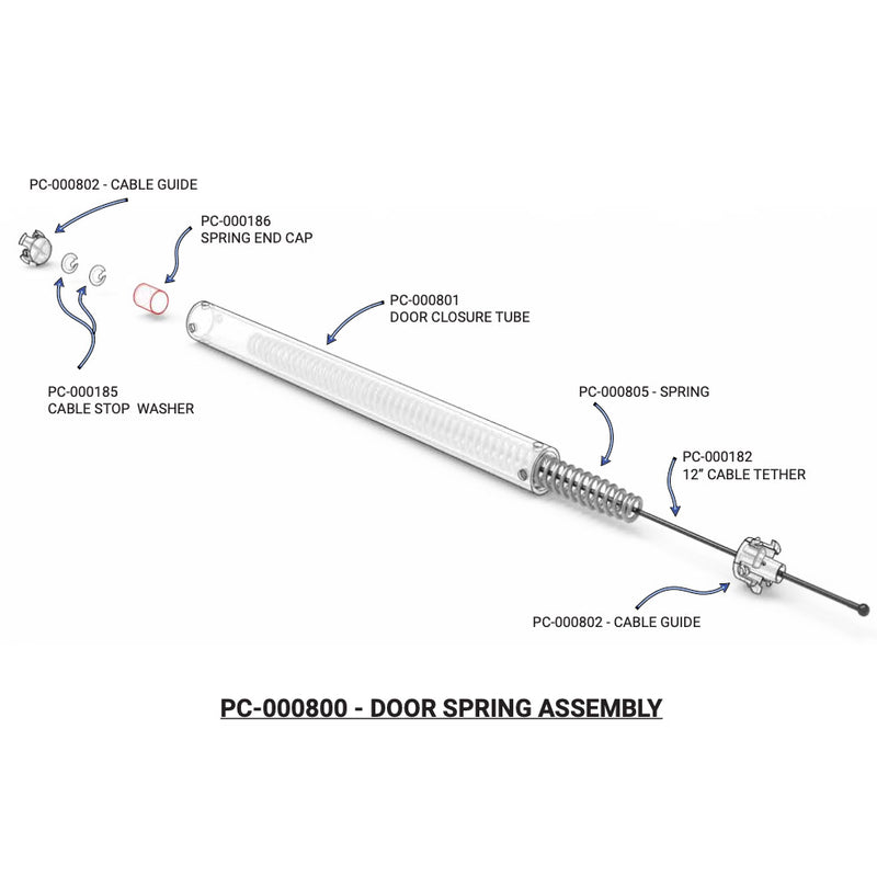 PolyJohn PC-000800 Door Spring Closure
