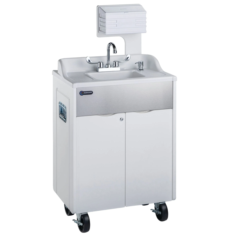 Ozark River TSPRW-ABW-AB1N Titan Pro White, 37.50" Adult Height Portable Sink, ABS Countertop