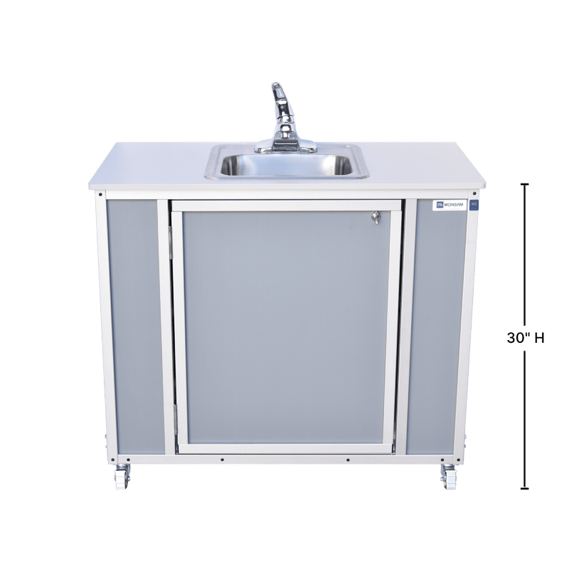 Monsam NSF Certified Deep Single-Basin 6" Basin, 30" Height Portable Sink NS-007