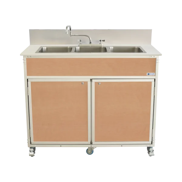 Monsam Three Deep Compartment Portable Sink PSE-2003R