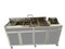 Monsam Small Commercial Three Bowl Portable Hand Wash Sink NS-004DB