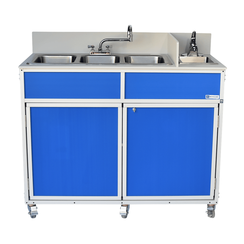 Monsam NSF Certified Four Bowls Hand Washing Self Contained Portable Sink NS-004