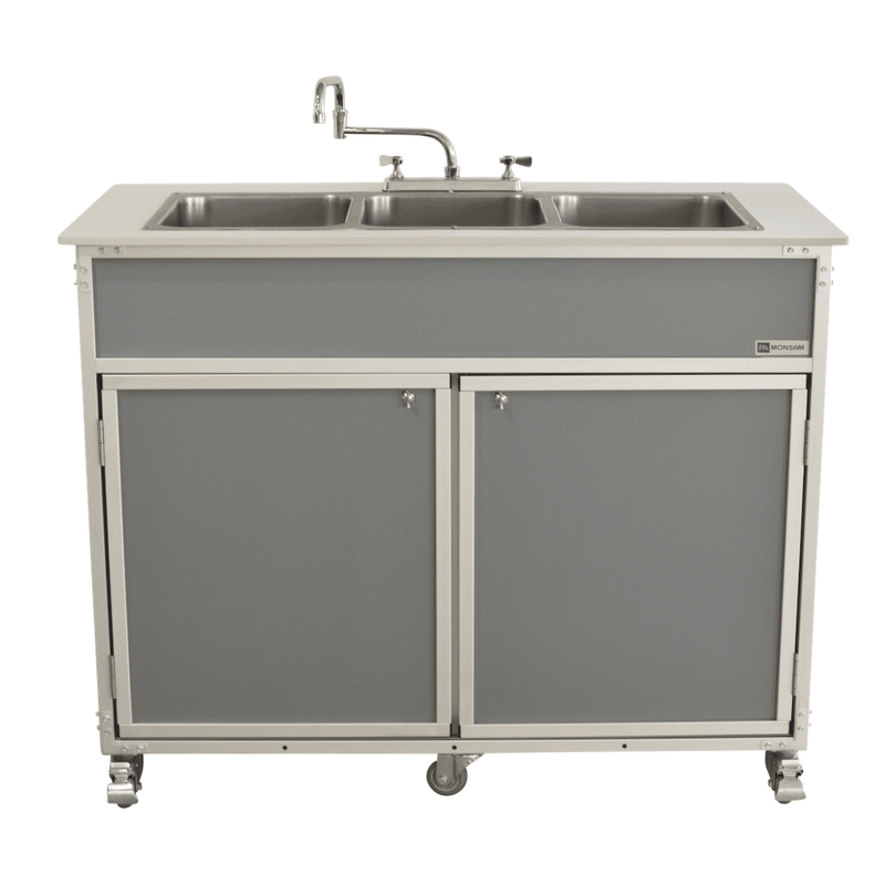 Monsam Three Deep Compartment Portable Sink PSE-2003R