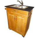 Monsam Double Compartment Self-Contained Portable Sink PSW-009D