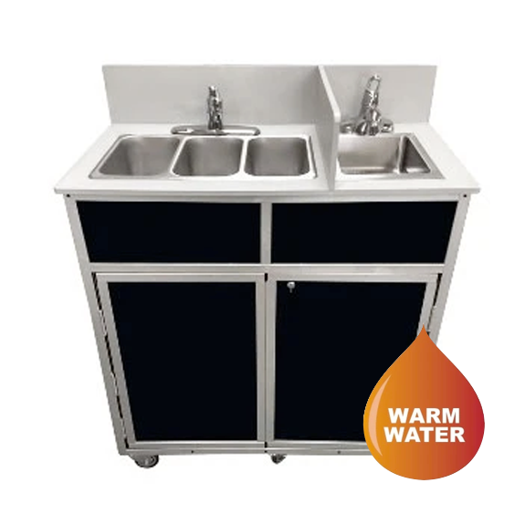Monsam NSF Certified Four Compact Basins Portable Sink NS-004S