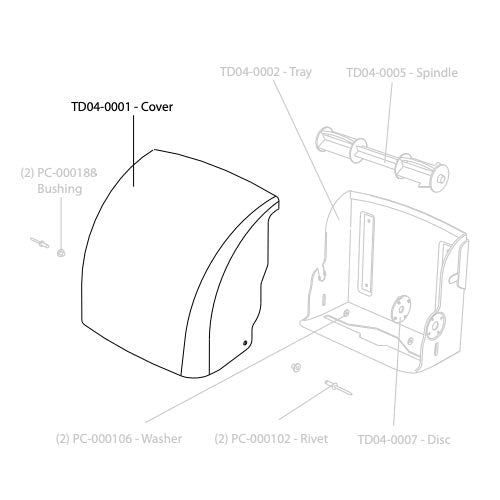 PolyJohn Paper Towel Dispenser Cover TD04-0001