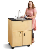 Jonti-Craft 1373JC, 38" Adult Height Portable Sink, Stainless Steel Basin