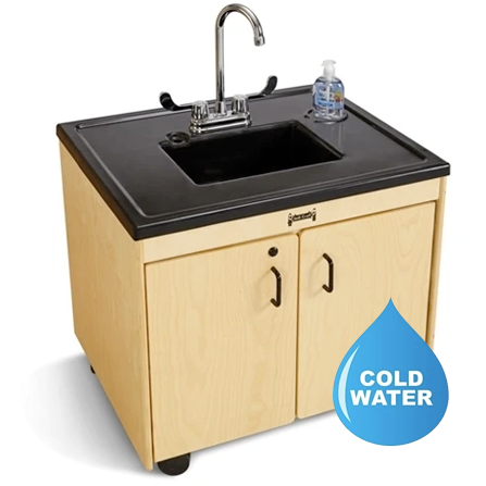 Jonti-Craft 1380JC, 26" Non-Heated Unit, Cold Water Only, Child Height Portable Sink