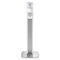 Purell Messenger ES6 Floor Stand With Gel Hand Sanitizer Dispenser, 1200 Ml, 13.16" X 16.63" X 51.57", Silver/White - GOJ7306DSSLV