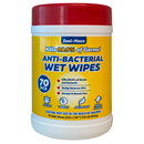 Sani-Maxx Antibacterial Multi-Purpose Cleaning Wipes, Kills 99.9% of Germs, 70 Wipes/Pack, 12 Packs/Case