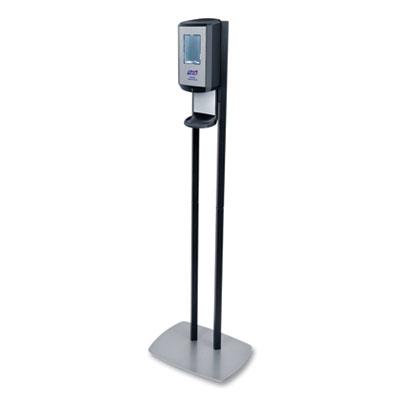 CS6 HAND SANITIZER FLOOR STAND WITH DISPENSER, 1,200 ML, 13.5 X 5 X 28.5, GRAPHITE/SILVER-GOJ7416DS