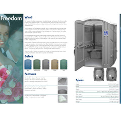 Portable Restroom (Satellite Freedom 1) ADA Compliant