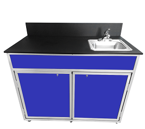Monsam PSE-2046 Demonstration Workstation with Extended Countertop and Portable Self Contained Sink 