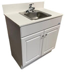 Monsam PSW-007M  Portable Sink w/ Wood Cabinets & Granite Top