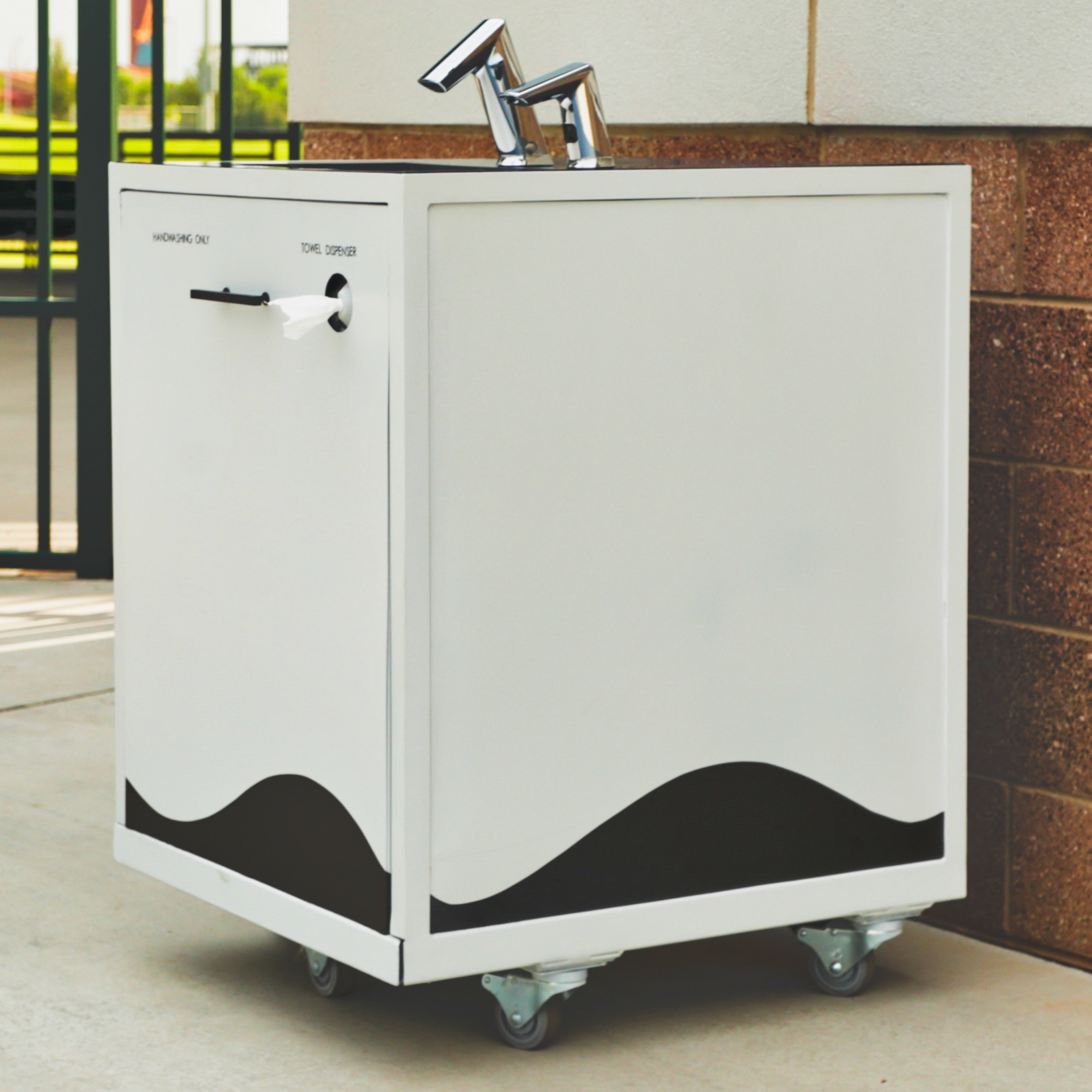 S2 Design Wash Cube Portable Sink, Non-Heated, Touch-Free Sensor Faucet & Soap Dispenser, 110V AC Plug-In - TC2000