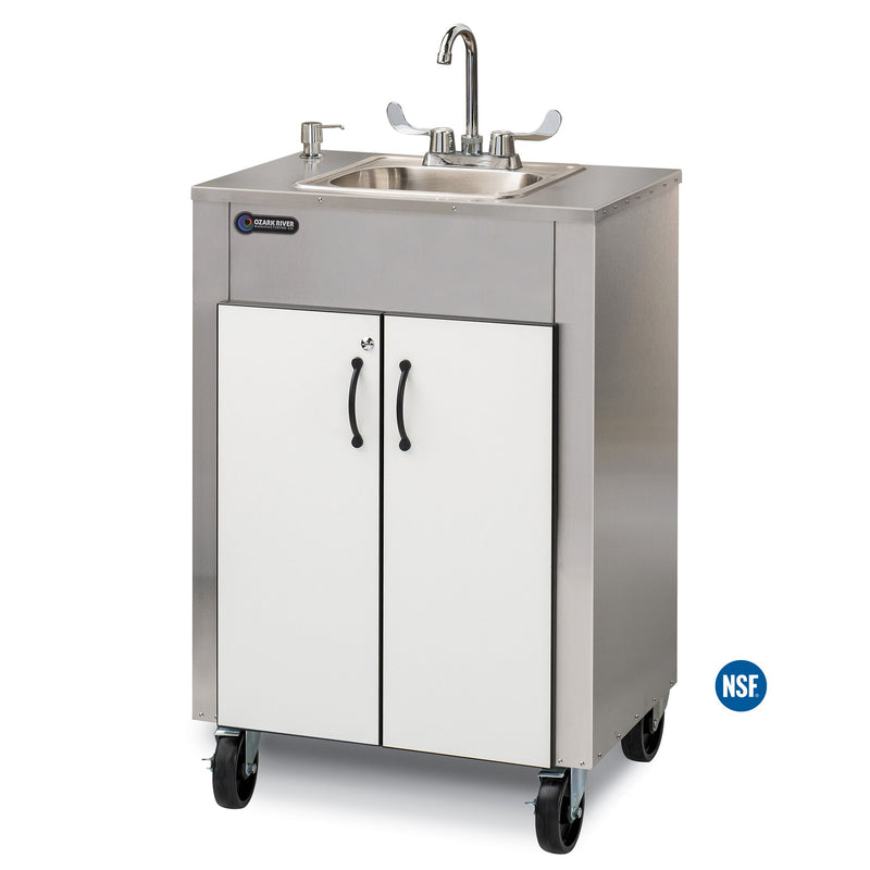 Ozark River ESLSWK-SS-SS1N Elite LS 1, 38.50" Adult Height Portable Sink, Stainless Steel Countertop