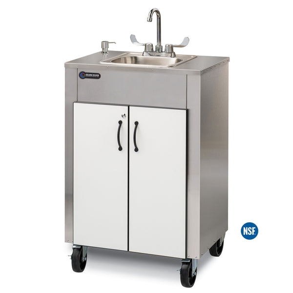 Ozark River ADSTK-AB-AB1N Premier Black, 37.25 Adult Height Portable Sink,  ABS Countertop | PortableHandwashing.com