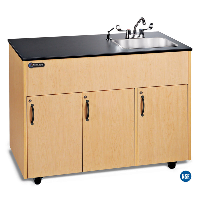 Ozark River ADAVM-LM-SS1DN Advantage 1D Maple, 38.50" Adult Height Portable Sink, Millwork Countertop