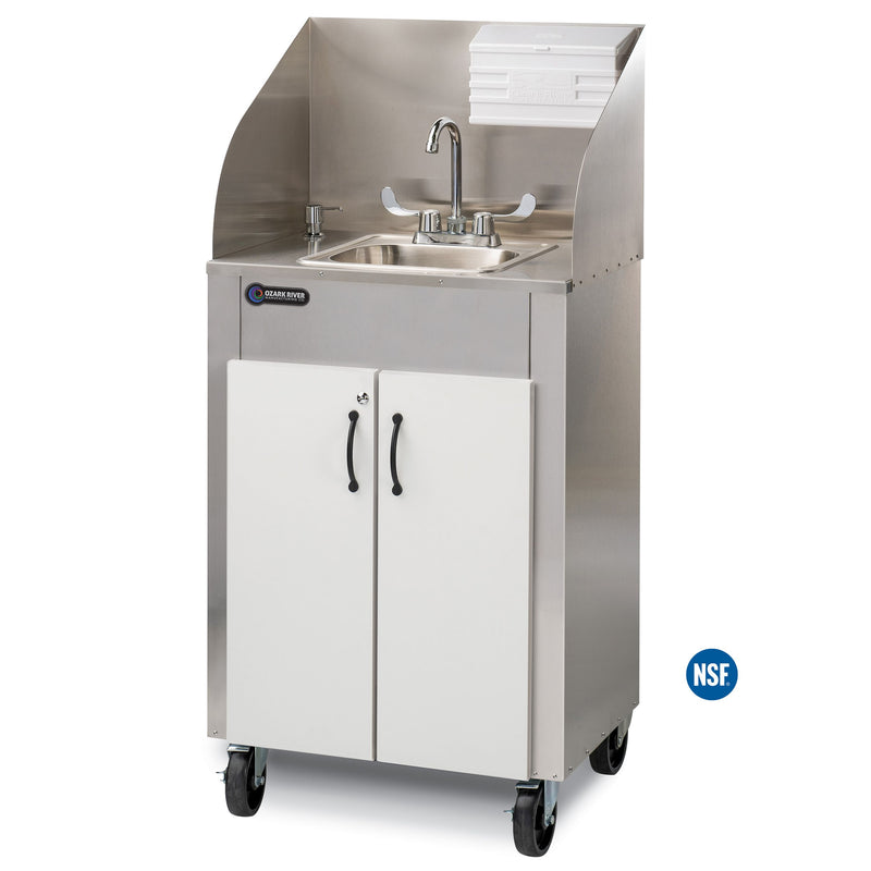Ozark River ESPRWW-SS-SS1N Elite PRO 1, 38.50" Adult Height Portable Sink, Stainless Steel Countertop